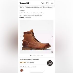 Timberland Original Leather Boots